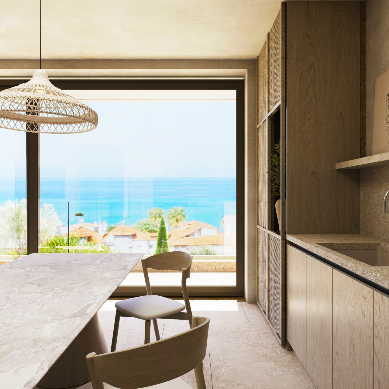 Pefkohori, Kasandra (Halkidiki) — vila u izgradnji sa bazenom i pogledom na more | GOLDEN VISA | €1.100.000