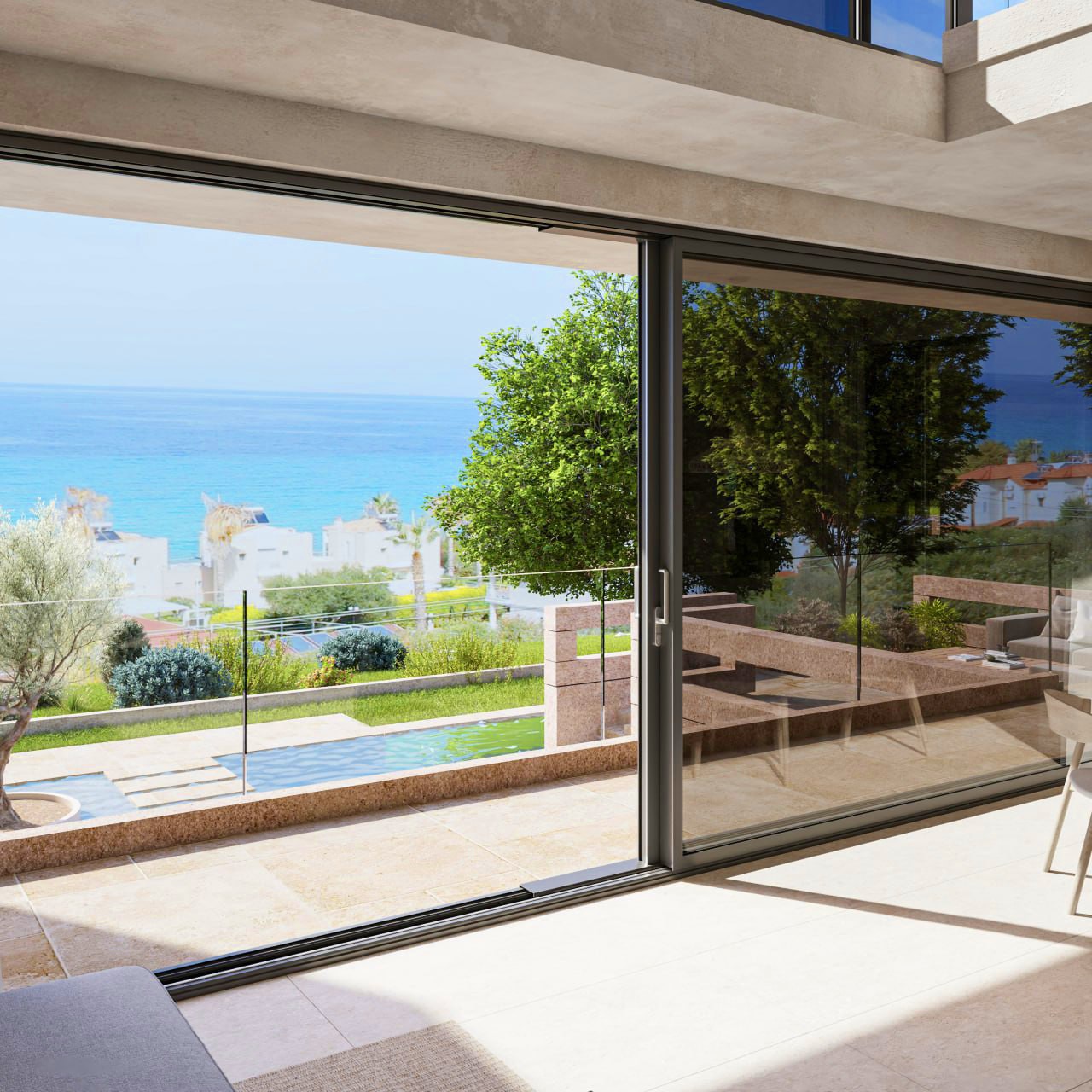 Pefkohori, Kasandra (Halkidiki) — vila u izgradnji sa bazenom i pogledom na more | GOLDEN VISA | €1.100.000