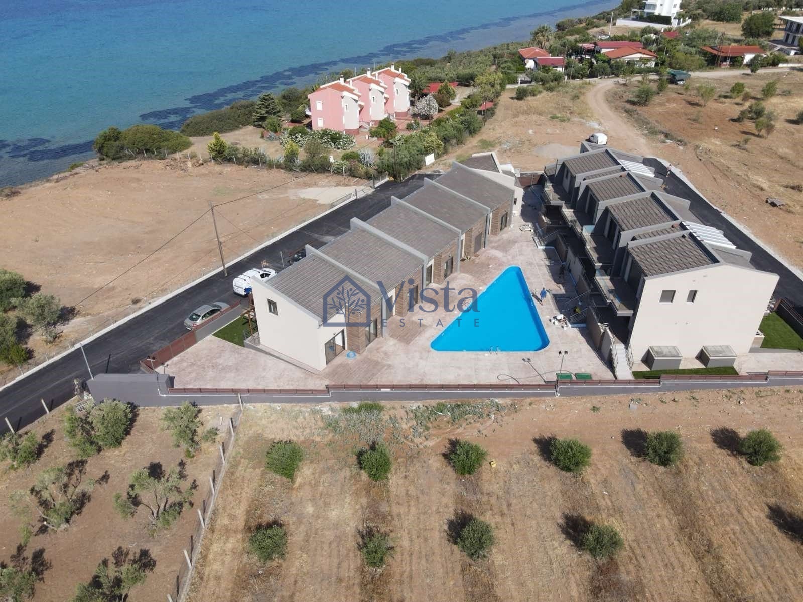 Halkidiki, Kalikratija (Sozopoli) — moderan stan na prvoj liniji mora