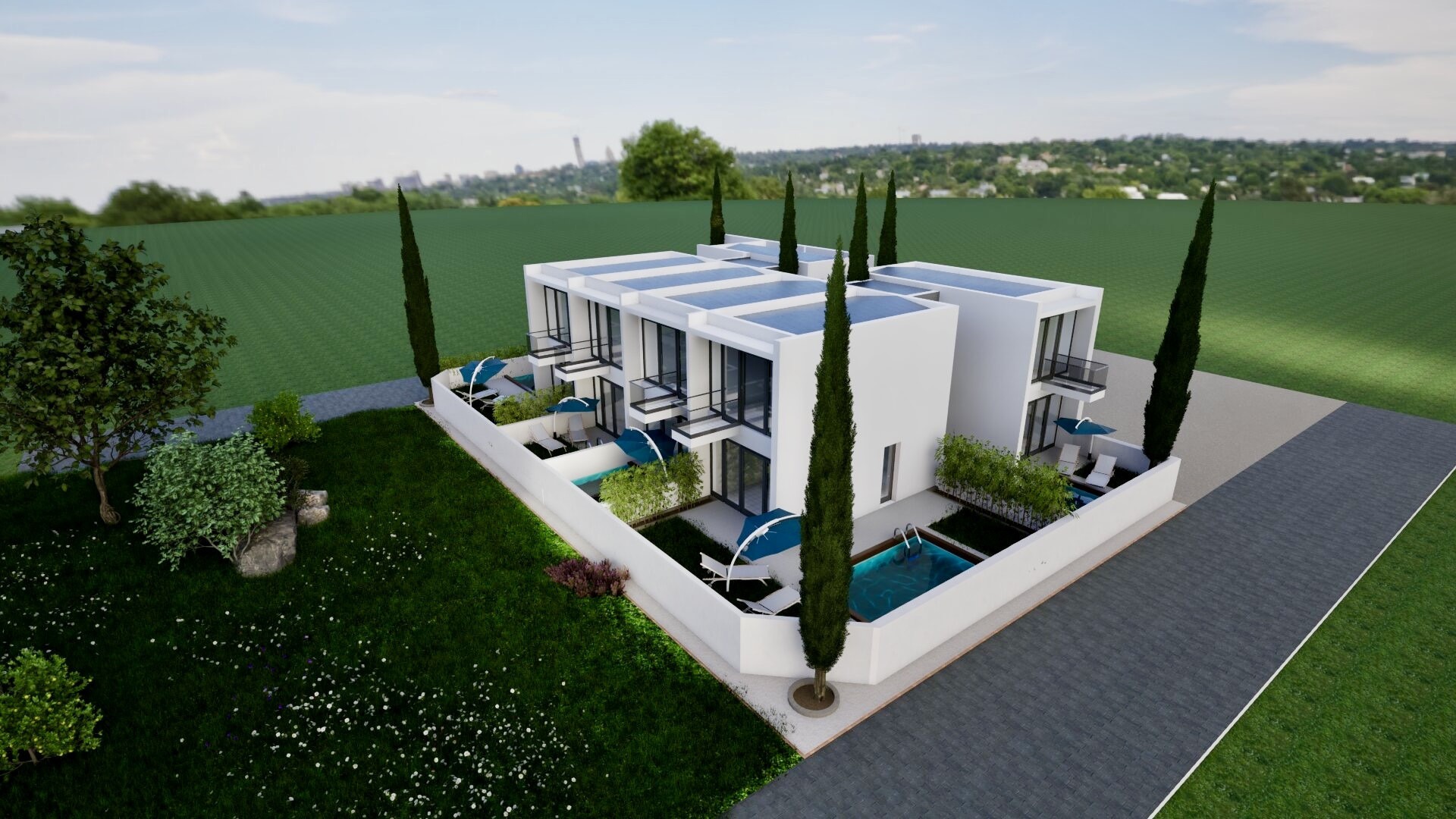 Halkidiki, Flogita — mezonet sa privatnim bazenom