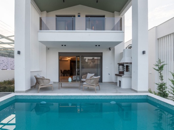Halkidiki, Palini (Kasandra) — prostran mezonet sa bazenom i pogledom (195 m²) | GOLDEN VISA | €650.000