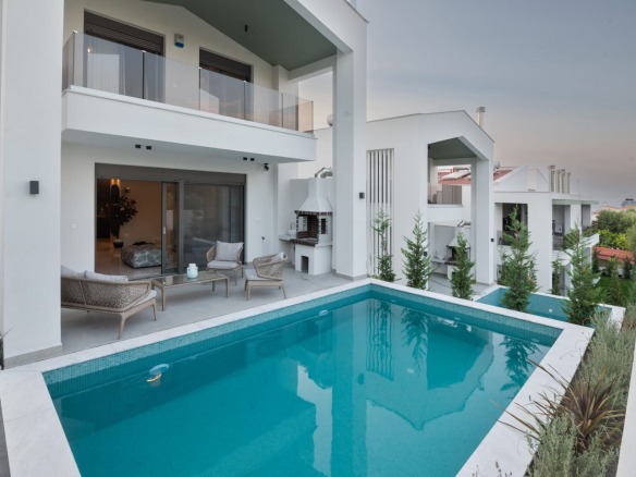 Halkidiki, Palini (Kasandra) — mezonet sa bazenom i pogledom (161 m², €570k) | GOLDEN VISA | €570.000