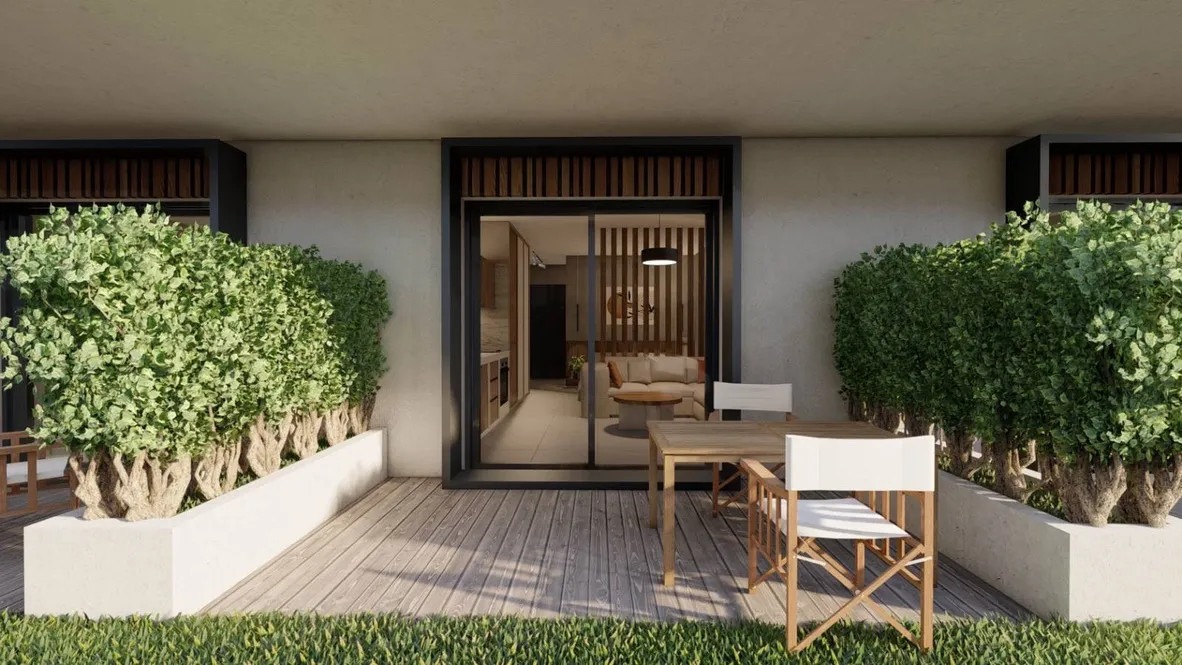 p3 Nea Kalikratija, Halkidiki — namešten studio, 100 m od mora | €95.000