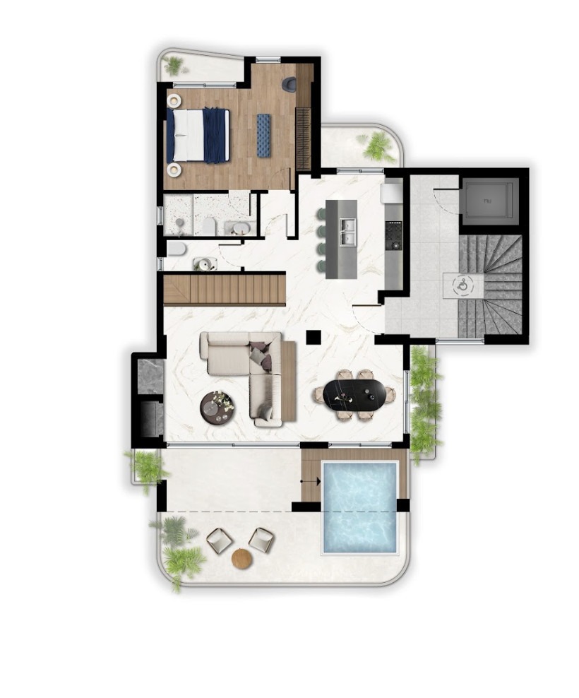 p3 Atina, Voula — penthouse mezonet sa privatnim bazenom | GOLDEN VISA | €1.380.000