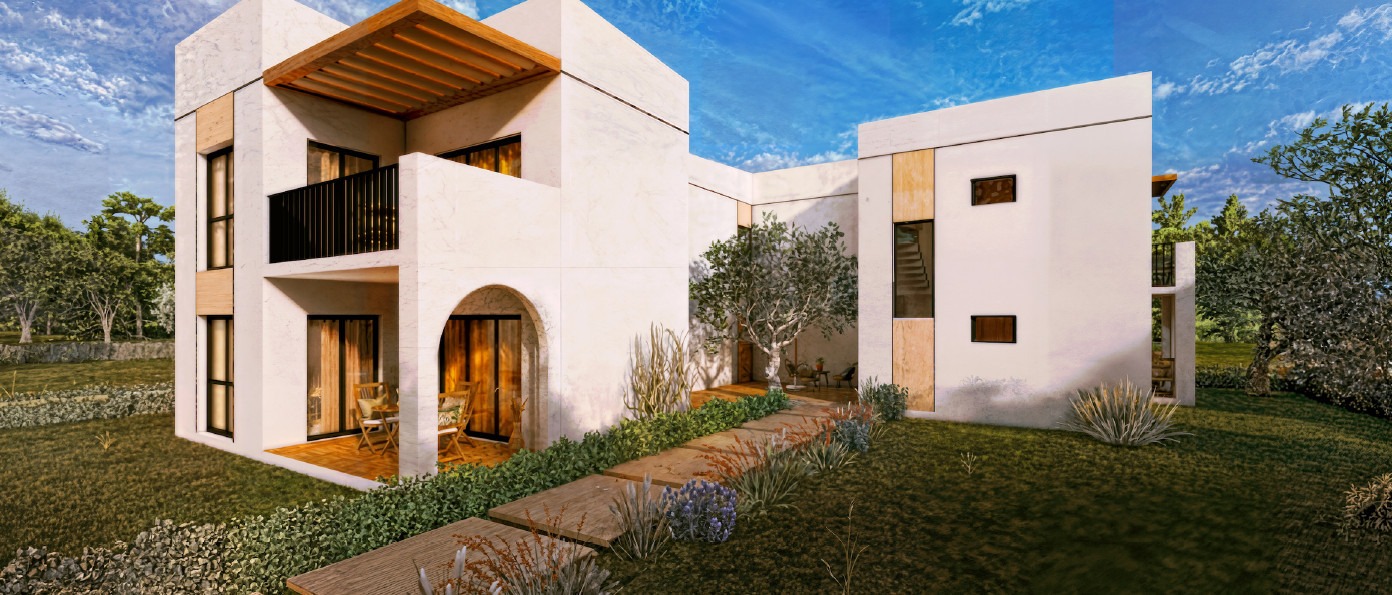 Halkidiki, Gerakini — namešten townhouse sa bazenom (jedinica 2) | GOLDEN VISA | €400.000