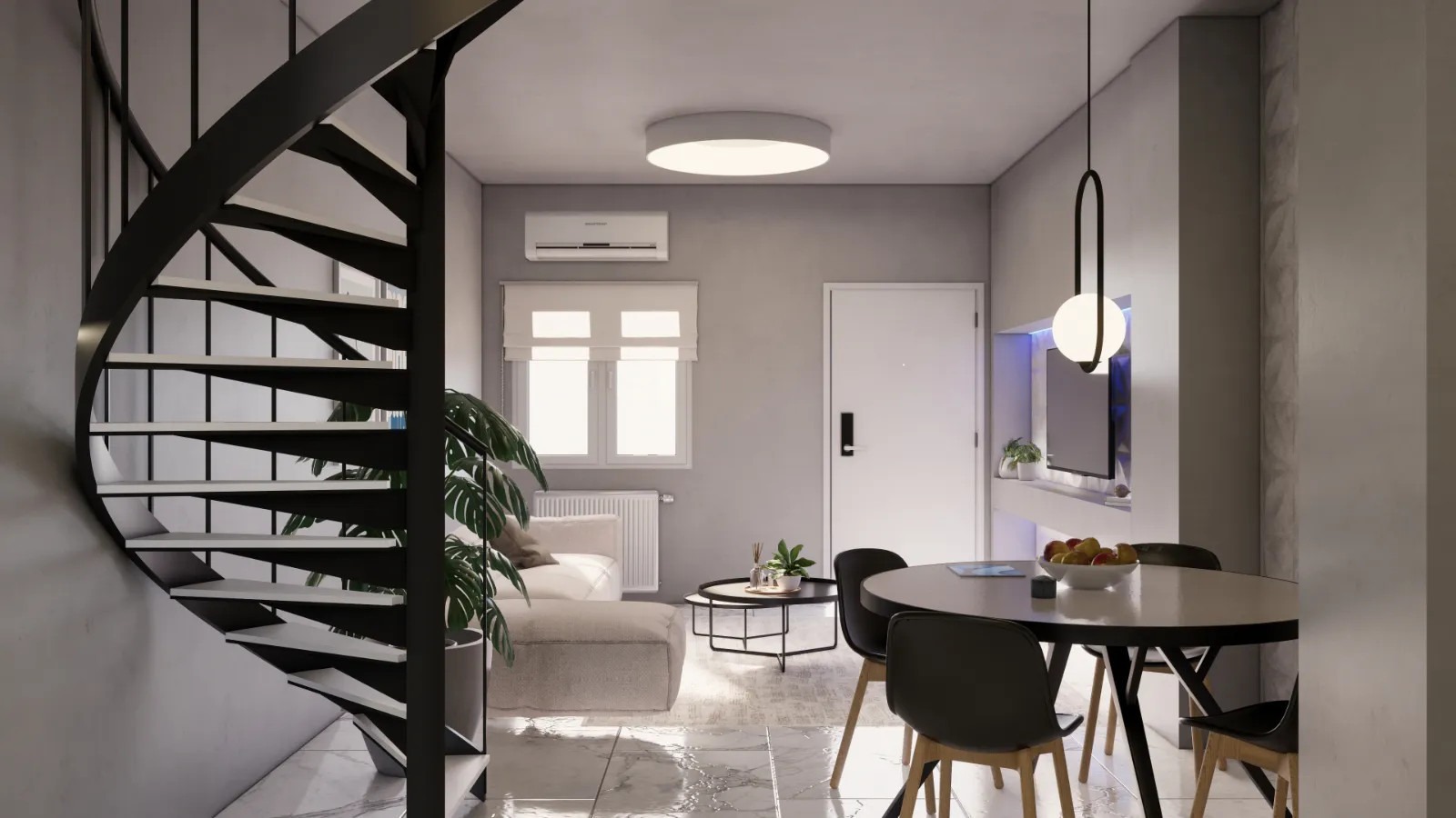 Solun, Centar — renoviran namešten stan (72 m²) | GOLDEN VISA | €250.000