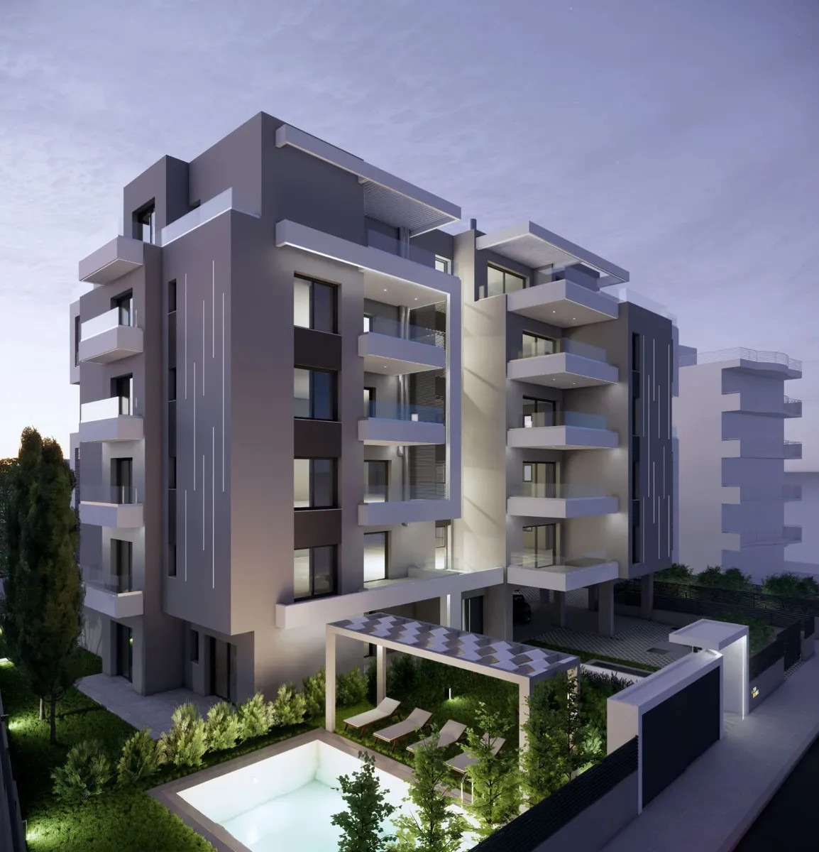 p7 Atina, Elliniko — mezonet sa bazenom i pogledom na more | GOLDEN VISA | €1.020.000