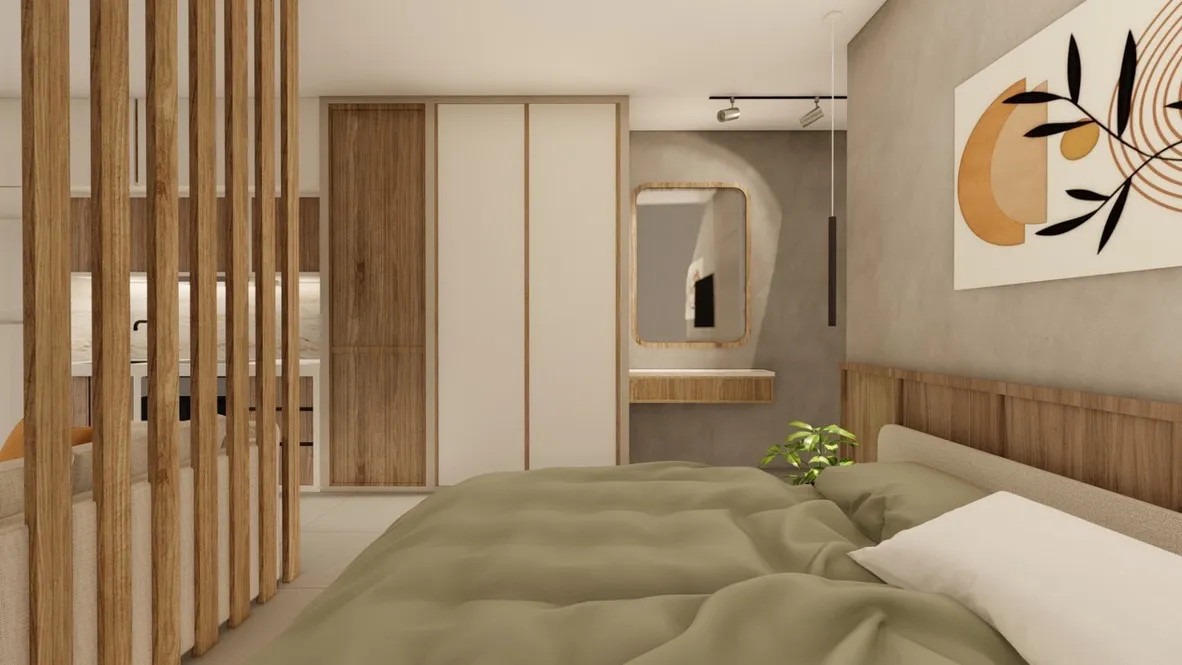 p7 Nea Kalikratija, Halkidiki — namešten studio, 100 m od mora | €95.000