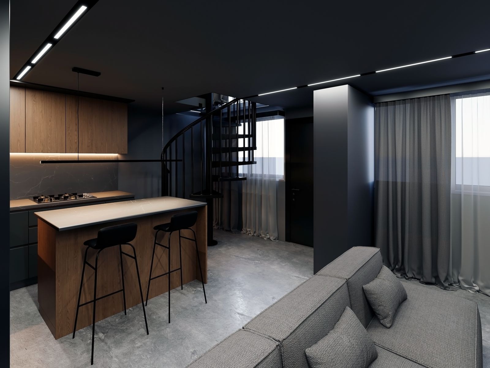 p7 Solun, Centar — renoviran namešten dvosoban stan (100 m²) | GOLDEN VISA | €250.000