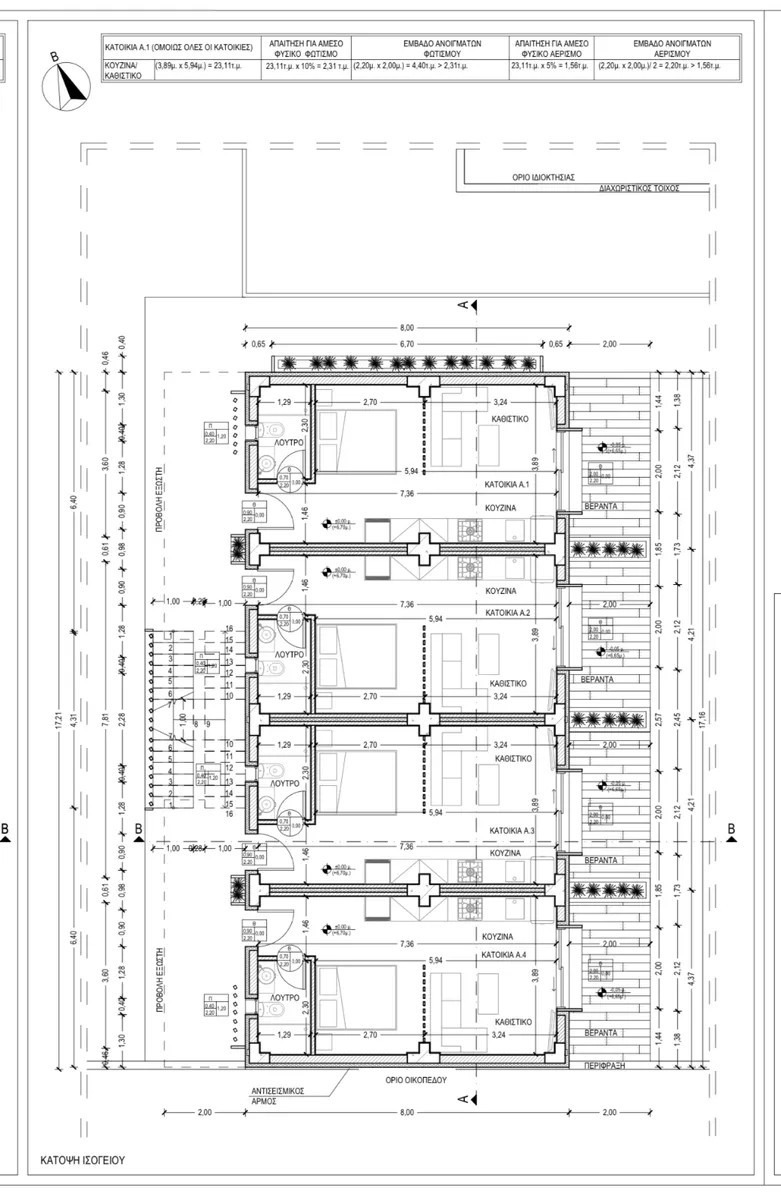p8 Nea Kalikratija, Halkidiki — namešten studio, 100 m od mora | €95.000