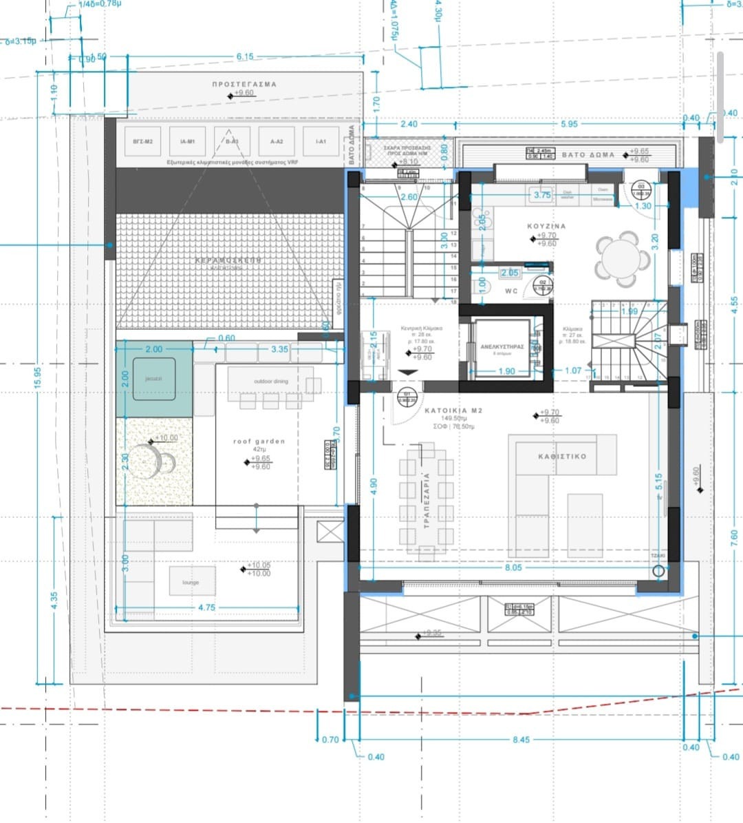 plan1 Atina, Voula — penthouse mezonet sa pogledom na more | GOLDEN VISA | €1.470.000