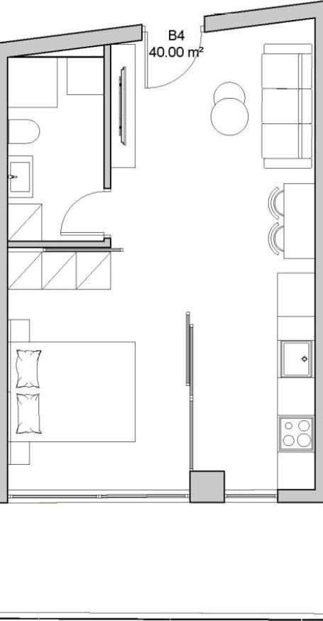 plan1 Atina, Iraklio — renoviran namešten stan sa bazenom i teretanom | GOLDEN VISA | €280.000