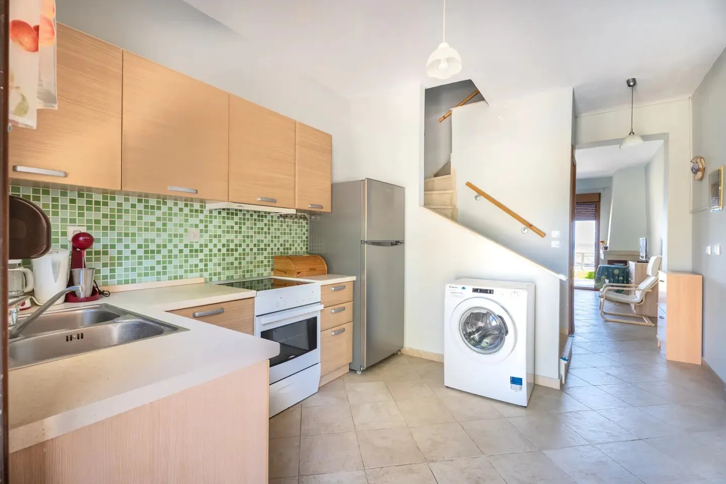Halkidiki, Polihrono (Kasandra) — mezonet uz more, useljiv (65 m²) | €415.000