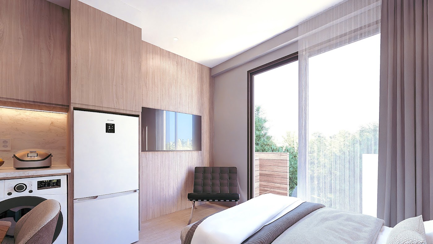Atina — namešten studio sa teretanom u izgradnji (19 m²) | €115.000