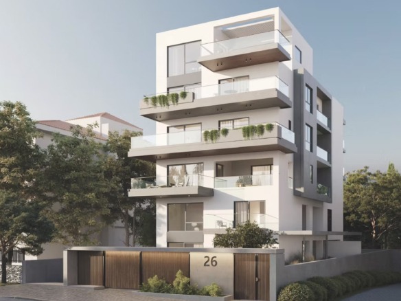 Atina, Glifada (Rivijera) — stan u izgradnji sa podrumom, pogled na more (71 m²) | €460.000