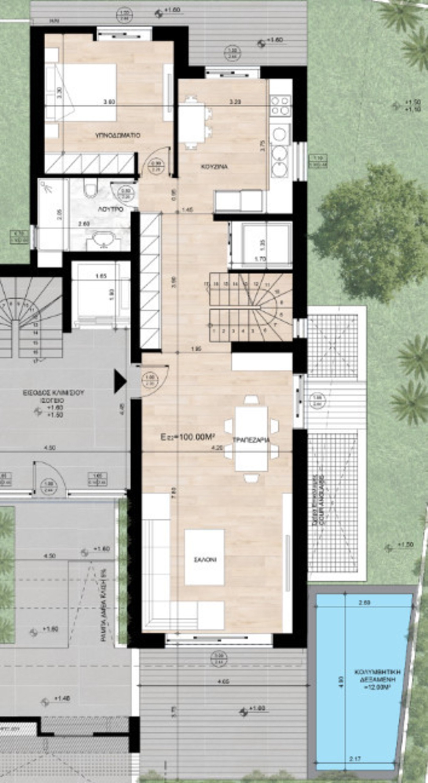 Atina, Glifada — prostran mezonet sa privatnim bazenom i liftom (224,5 m²)