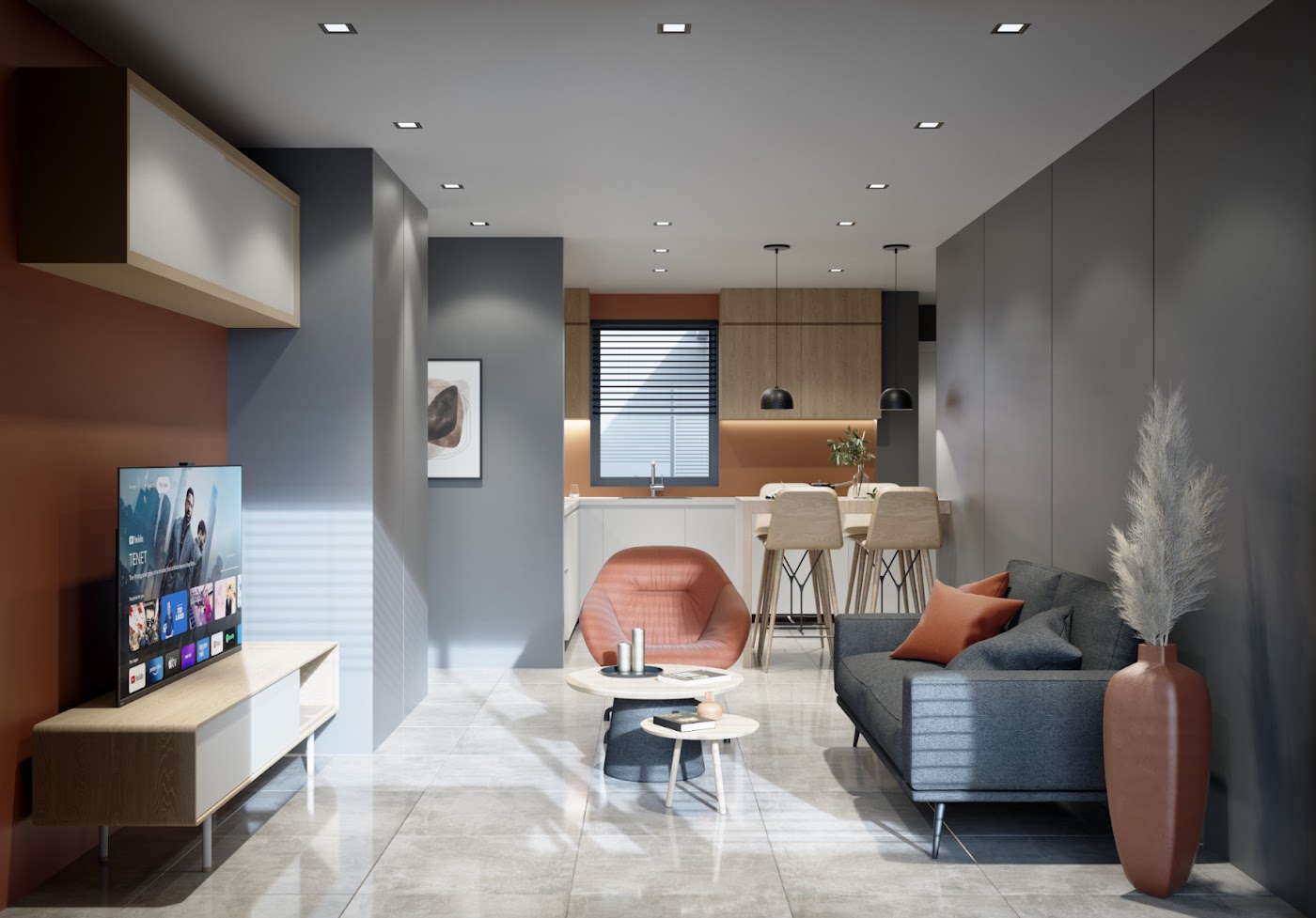 koukaki-1620-19 Atina, Koukaki — namešten studio u izgradnji (26 m²) | €165.000