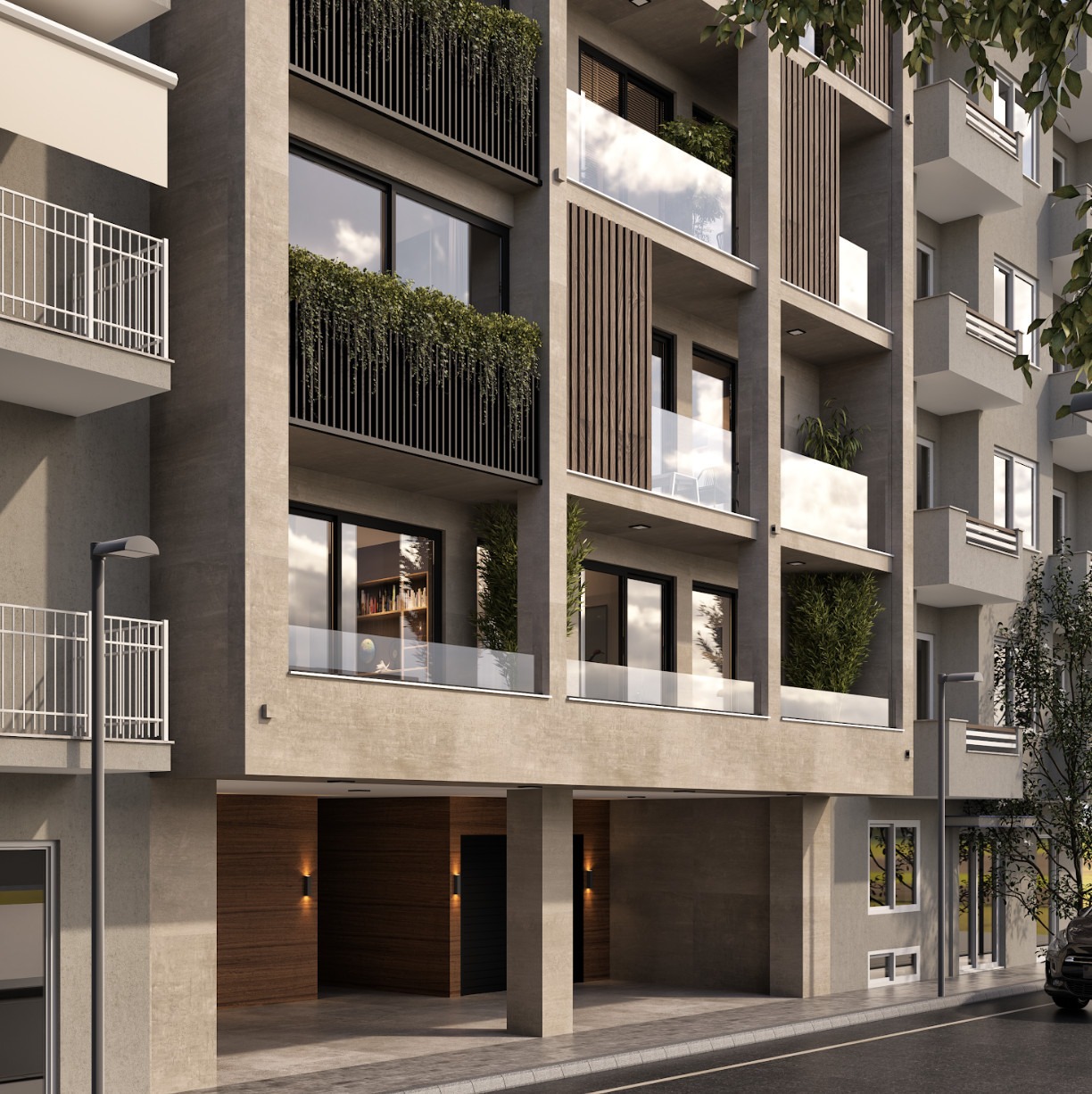 koukaki-1620-2 Atina, Koukaki — namešten studio u izgradnji (26 m²) | €165.000