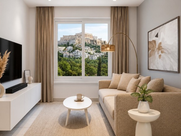 Atina, Metaxourgeio — renoviran namešten jednosoban stan (52 m²) | GOLDEN VISA | €250.000