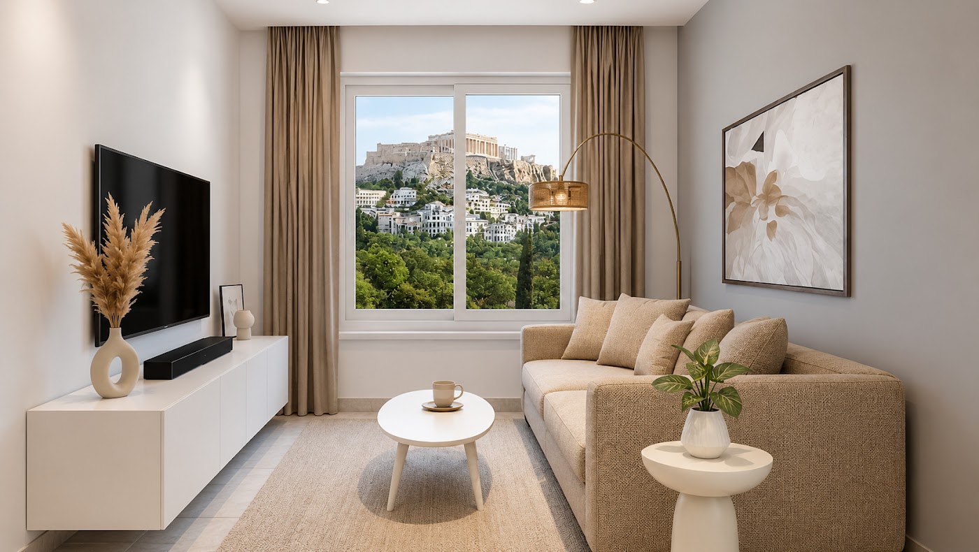 Atina, Metaxourgeio — renoviran namešten dvosoban stan (52 m²) | GOLDEN VISA | €250.000