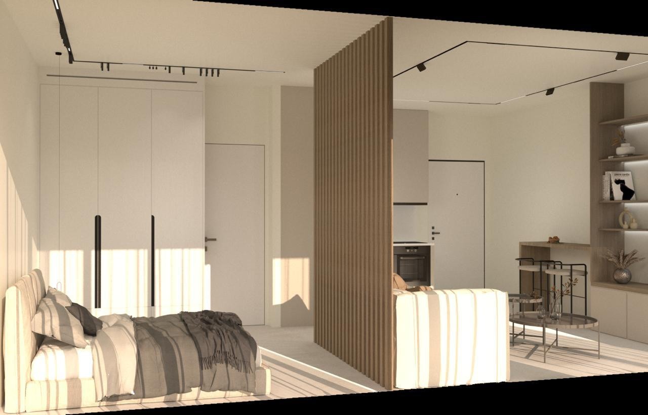 Pirej — namešten studio u izgradnji (27 m²) | GOLDEN VISA | €250.000