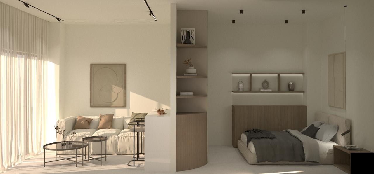 Pirej — namešten studio u izgradnji (27 m²) | GOLDEN VISA | €250.000