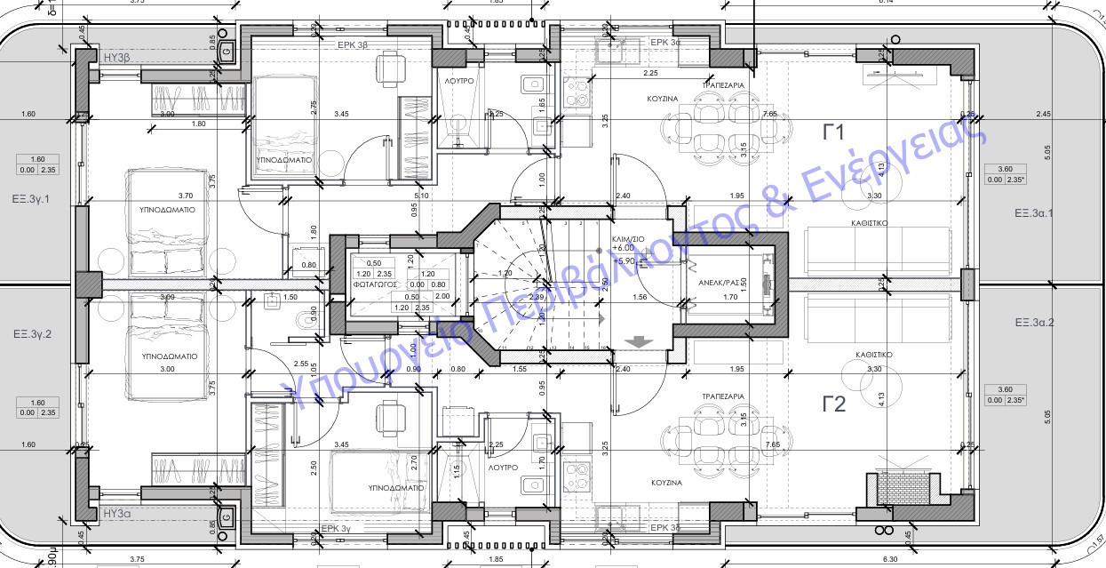 voula-2596-12 Atina, Voula (Rivijera) — dvosoban stan sa bazenom (75 m²) | €680.000
